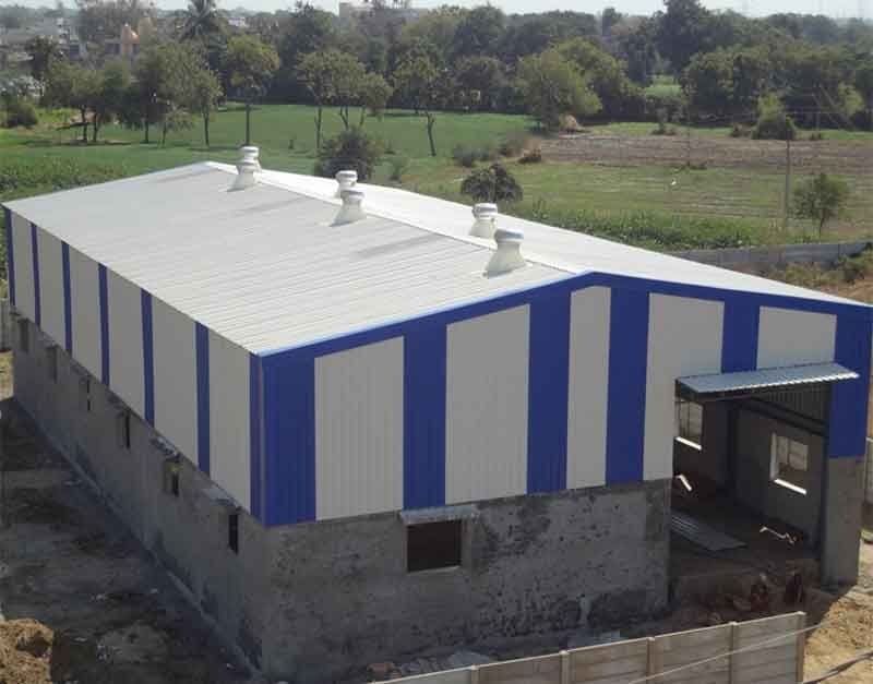 Pre-engineered steel building (PEB) warehouse shed completed by Matrix Realty