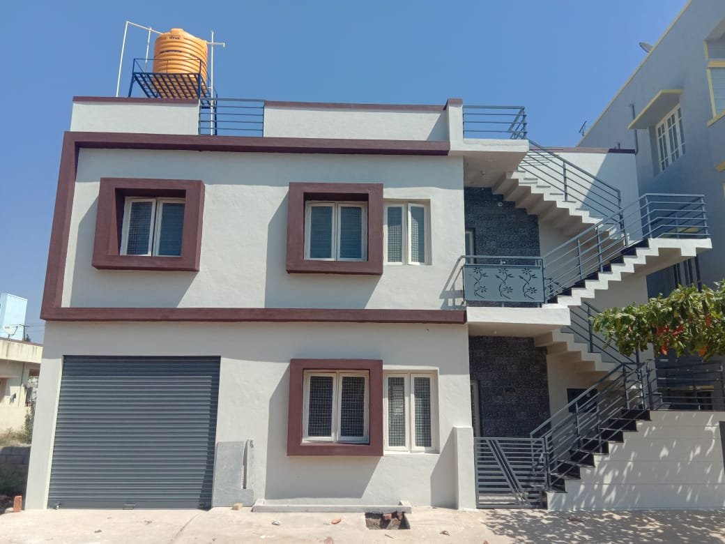 Completed G+1 rental house on a 20x40 site in Bengaluru by Matrix Realty